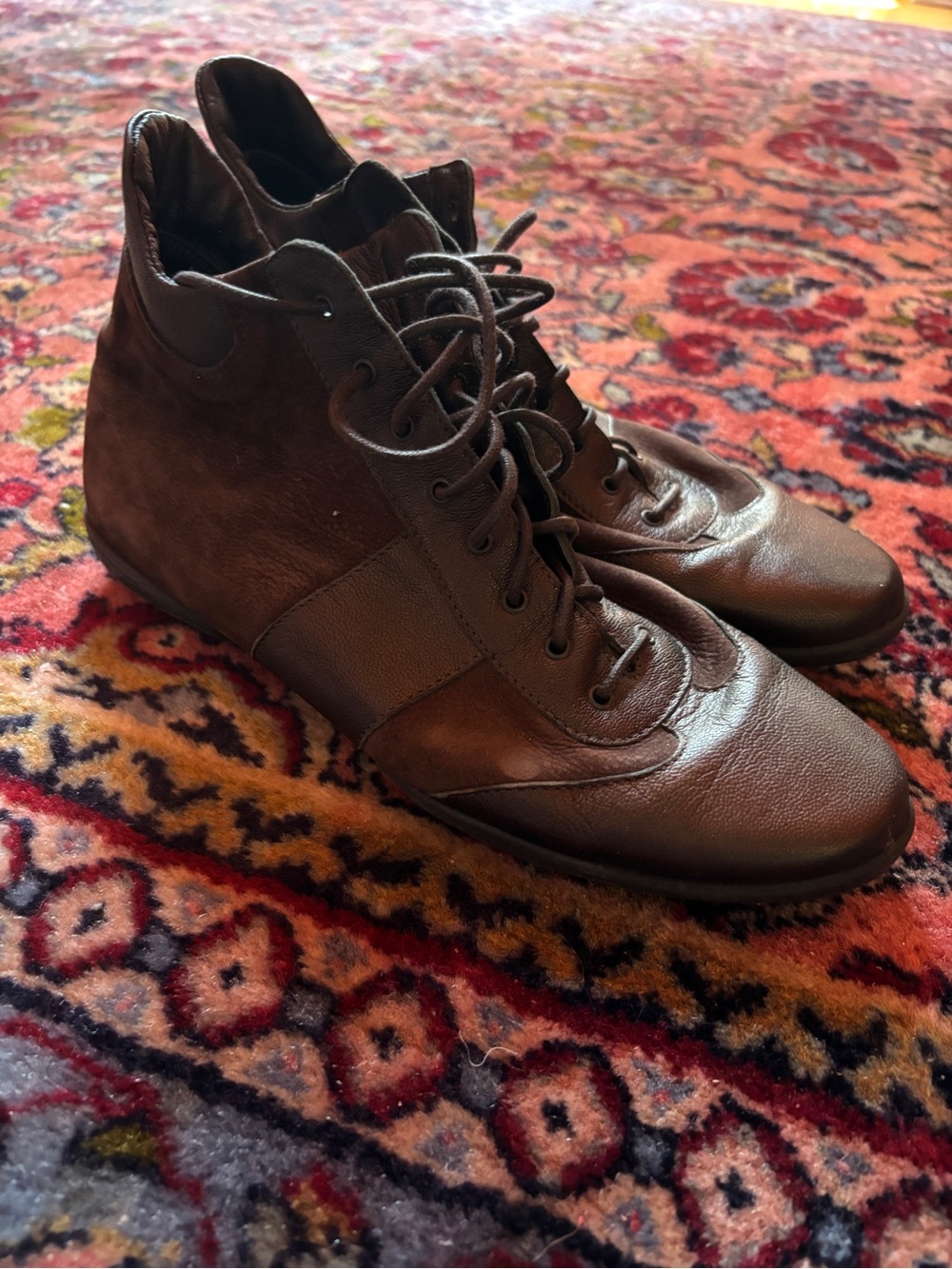Women’s Brown Genuine Leather Lace-Up Shoes
